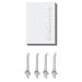 Wondersmile replacement nozzles for mouth shower waterflow- smoothflow technology for optimal tooth and gum care (white 4 Pack) 4 pack white
