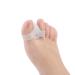ALINZO Gel Toe Separators - Bunion Corrector for Women & Men Orthopedic Bunion Splint & Big Toe Straightener for Hallux Valgus Day & Overnight Support (White)
