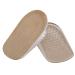 BESTOYARD 1cm Invisible Height Increase Insoles Half Insoles for Shock Absorption Lift Heel Size S (Apricot)