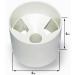Sailing Golf Hole Cup 4 inch White Plastic | ABS Golf Green Cups Set with 10pcs 3-1/4inch Tees - Ideal for Golf Practice - Buy Online on GoSupps.com
