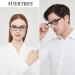 Suertree Blue Light Filter Distance Glasses for Women & Men - Lightweight Myopia Glasses -2.5 Black - Buy Online on GoSupps.com