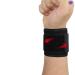 Adjustable Wrist Compression Strap Brace 2 Pack for Carpal Tunnel Tendonitis & Pain Relief - Ideal for Fitness & Weight Lifting (Black - Buy Online on GoSupps.com