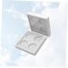 Mikinona 2pcs 4 Lipstick Case Empty Eyeshadow Case Eyeshadow Palette Empty Lipstick Palette White - Buy Online on GoSupps.com