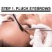 Dark Brown Mink Eyebrow Extensions Kit - 5-8mm Mix Length Trays with Glue & Tweezers by KC Republic - Buy Online on GoSupps.com