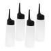 Cabilock 4 pi ces Bouteilles Applicatrices pour Teinture Cheveux Flacons Rechargeables avec Embout Inclin pour Dosage Pr cis Bouteilles Transparentes R sistantes pour Salon et Usage