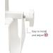 UNLICON Medical Adjustable Bathtub Safety Rail - White Grab Bars for Seniors and Elderly - Buy Online on GoSupps.com