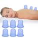 Cupping glasses silicone 6 PCs suction cup anti cellulite minceur suction cup glass suction cup against orange peel empty massage device silicone cups silicone empty body massage helper anti -cellulite massage