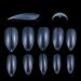 Yimart 500pcs Stiletto Clear False Nails - Oval Sharp Full Cover Nail Tips for Acrylic & Gel - Nail Art Decoration Salon - Buy Online on GoSupps.com