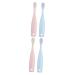 Tovinanna 4 piece toothbrush bathroom toothbrush tongue toothbrush for children manual soft toothbrush infant toothbrushes detergent toddler pp clean
