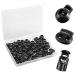 Plastic Cord Lock 45Pcs  Single Hole/Double Hole Cord Stopper  Spring Cord Toggle for Drawstrings/Paracord/Shoelaces  Black Elastic Cord Adjuster by Double Elite Mixed 45 pcs