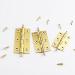 Door Hinge 5 Pcs Brushed Brass Decorative Cabinet Cupboard Door Butt Hinges Gold Door Lock Accessories (Size : 75mm) (50mm) - Buy Online on GoSupps.com