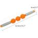1 Piece 3 Ball Anti-Cellulite Massager Stick - Foam Pipe Massage Roller for Yoga & Home Fitness - Buy Online on GoSupps.com