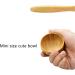 Eco Bamboo Small Facial Skin Care Mixing Bowl Set - DIY Aromatherapy Wooden Bowl with Mini Spoon for Makeup & Massage Oils | Beauty Tool for Skin Care - Buy Online on GoSupps.com
