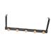 GRIRIW Cloth Hooks Towel Multi-Functional The Punch Clothing Punch- for Door Organizer Over Back Hanging Rear 50X8cm Black