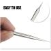 Surgical Tweezers for Ingrown Hair - Professional Stainless Steel Comedones Extractors (2pcs) - Precision Sharp Needle Nose Tweezers for Splinter Removal - Buy Online on GoSupps.com