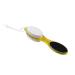 Dajidafu PP PS Foot File Replacement Solid Color Hanging Pedicure Exfoliating Dead Skin Remover Bath Brush with Lanyard Yellow