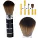 Portable Retractable Handle Makeup Blush Brushes Kabuki Brush Soft Face Mineral Powder Foundation Blush Brush Cosmetics Travel Cosmetic Tool Black Durable and Nice - Buy Online on GoSupps.com