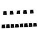 Baluue 13 Pcs Hair Dryer Storage Bag Travel Toiletry Bag Zipper Cotton Hair Dryer Bag Purse Black Flannel