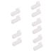 Fomiyes 5 pairs hooks for helmet mask fake window stickers Creative mask holder double glasses case for women braided rattan balls skiing ski mask PVC Skibrett white protection