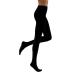 JOBST Relief Waist High Graduated Compression Stockings 15-20mmHg - Comfortable Unisex Design - Closed Toe Black Petite Large