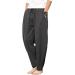 WZIKAI Men's Cotton Linen Elastic Waist Beach Pants - Gray-b, X-Large - Buy Online on GoSupps.com