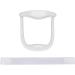 Nakeah naked adjustable neck support pain relief neck tension prevented cervical spondylosis neck wrap for the cervical spine (color: bianco)