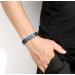 Magcopper Trendy Magnetic Stainless Steel Bracelet for Men | Galvanized Blue & Black | Perfect Gift for Father & Husband - Buy Online on GoSupps.com