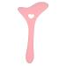 Eyeliner Stencils Eyebrow Pencil Stencil Silicone Winged Tip Eyeliner Aid Eyebrow Pencil Stencils Silicone Tail Spoon Flexible Eyeliners Template for Makeup(Pink)