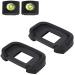 EG Eyepiece Eyecup Viewfinder Eye Cup for Canon EOS 5D Mark III 5D Mark IV /7D 7D Mark II /1Dx Mark II 1Ds Mark III 1D Mark IV 1D Mark III / 5DS R 5DS Camera (2-Pack), ULBTER Eyecup Hot Shoe Cover