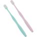 Minkissy 4-Piece Nylon Toothbrush Set | Soft Bristle Natural Hand Toothbrushes for Couples | Portable Micro-Training Toothbrushes - Buy Online on GoSupps.com