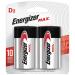 Eveready Battery E95BP-2 2-Pk."D" Alkaline Batteries - Quantity 12