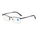Iynwbjts men's business neck frame frame-free reading glasses ultra-light metal reading glasses for older people anti-blue light reading glasses (color: black frame size: 1.00) 1.00 Black frame