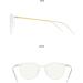 KDOQ Pure Titanium Glasses Temples - Anti Blue Light Blocking Oval Eyeglasses for Men & Women - TR90 Screen Protection - Transparent - Buy Online on GoSupps.com