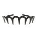 Wavy Hairhoop Unisex Wavy Headband Black Spring Wavy Metal Hair Band with Long Teeth Hairhoop Sports Headband Headwear Accessories Black 1pc