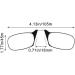 Buy Lipfer Armless Nose Clip Reading Glasses - Slim Ultra Thin Portable Mini Readers for Men & Women - Perfect for Travel & Everyday Use - Buy Online on GoSupps.com