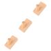 Alipis 3pcs Towel Hooks Adhensive Clothes Hook Wooden Hat Rack Porch Hanger Wall Hanging Adhesive Organizer 8X4 cmx3pcs As Shownx3pcs