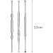 Ruluti 3-Piece Stainless Steel Ear Wax Remover Set - Ear Picks for Effective Ear Care & Cleaning - Buy Online on GoSupps.com