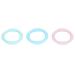 3PCS Sensory Chew Teething Bracelet  Light Color Soft Silicone Teething Ring Toy Oral Chewy Teether for Infant Boys Girls Gum Relief(Type A)