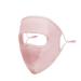NAERTFD sun protection mask summer lady's full face-sun protection mask breathable ice sile veil outdoor sports sun protection mask (size: hooded pink)
