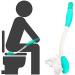 Toilet Aids For Wiping Long Reach Comfort Wipe Self Wipe Toilet Tissue Aid Bottom Wiper Bathroom Buddy Wand Long Handle Comfort Holder Toilet Paper Tissue Grip Helper