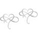 Yardenfun 2 Pcs Wrought Iron Heart Pendant Vintage Signs Love Sign Wall Art Wedding Sign Hollow Pendant Silver