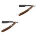 FOMIYES 2pcs Cutlery Holder Man Razor Shaving Bamboo