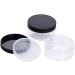 3-Piece Transparent Empty Jar Set - Mini Cream Boxes with Removable Powder Box for Lip Balm Lotion & Cream (50g Black Puff-Free) - Buy Online on GoSupps.com