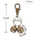 WUTUDMAI 2 Pairs Extra Loud Cat & Dog Bells Sturdy Brass Bells for Pets Collar Charm Pendant Bells with Clasp Swivel Pet Tracker - Buy Online on GoSupps.com