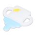 Silicone Teether for Babies | Easy to Clean & Grip | One Piece Bath Gift in Blue - Buy Online on GoSupps.com