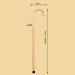 Solid Wood Walking Stick 36" Natural Wooden Canes Traditional Style Crutches with Rubber Tip for Men and Women for Disabled&Elderly Crutches Safehappy - Buy Online on GoSupps.com