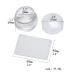 Tixiyu Clear Silicone Jelly Stamper - Nail Art Stamp Set with Lid & Schaber | Transparent Stamping Tools for Professionals - Buy Online on GoSupps.com