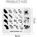 Alexnailart Nail Art Stamping Plate FA015 - Feathers Fashion Design Template - Buy Online on GoSupps.com