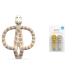 Matchstick Monkey Teether & Gel Applicator (11 cm Gigi Giraffe) With 2 Soother/Teether Clips (19 cm Yellow and Beige) Easy To Grip Antimicrobial Silicone BPA Free 3 Months Old+ Gigi Giraffe Bundle 3 Months Old+ 1 Animal Teether + 2 Teether Clips