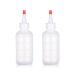 AOVNA 2 Packs Applicator Bottle with Tip Squeeze Plastic Applicator Bottle Graduated Applicator Bottle for Salon Hair Care (120ml)